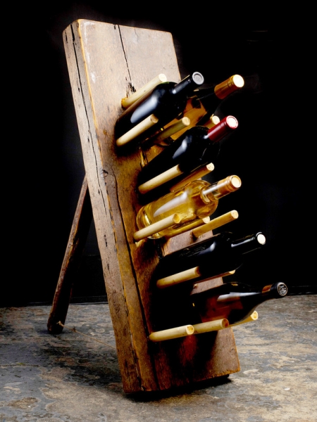How to Build a Primitive Wine Rack
