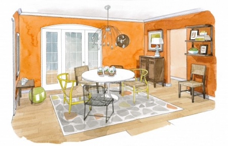 New Home in Falls Church Gets Dining Room Makeover